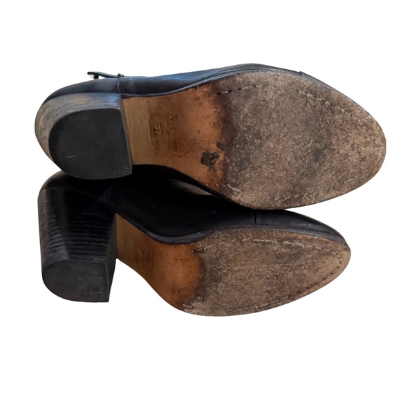 RAG & BONE Ankle Booties Women's Harrow Cap Black Leather 37.5 - US 7.5 - Picture 7 of 7